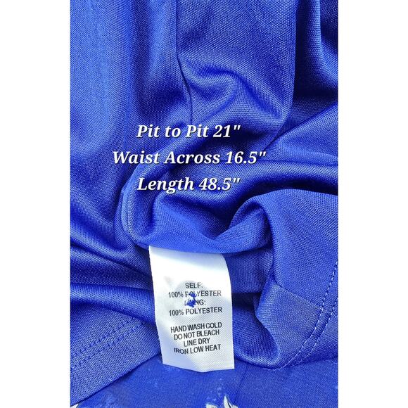 Lulus Floral Dressed Up Royal Blue Floral Print Midi Dress - Picture 5 of 6